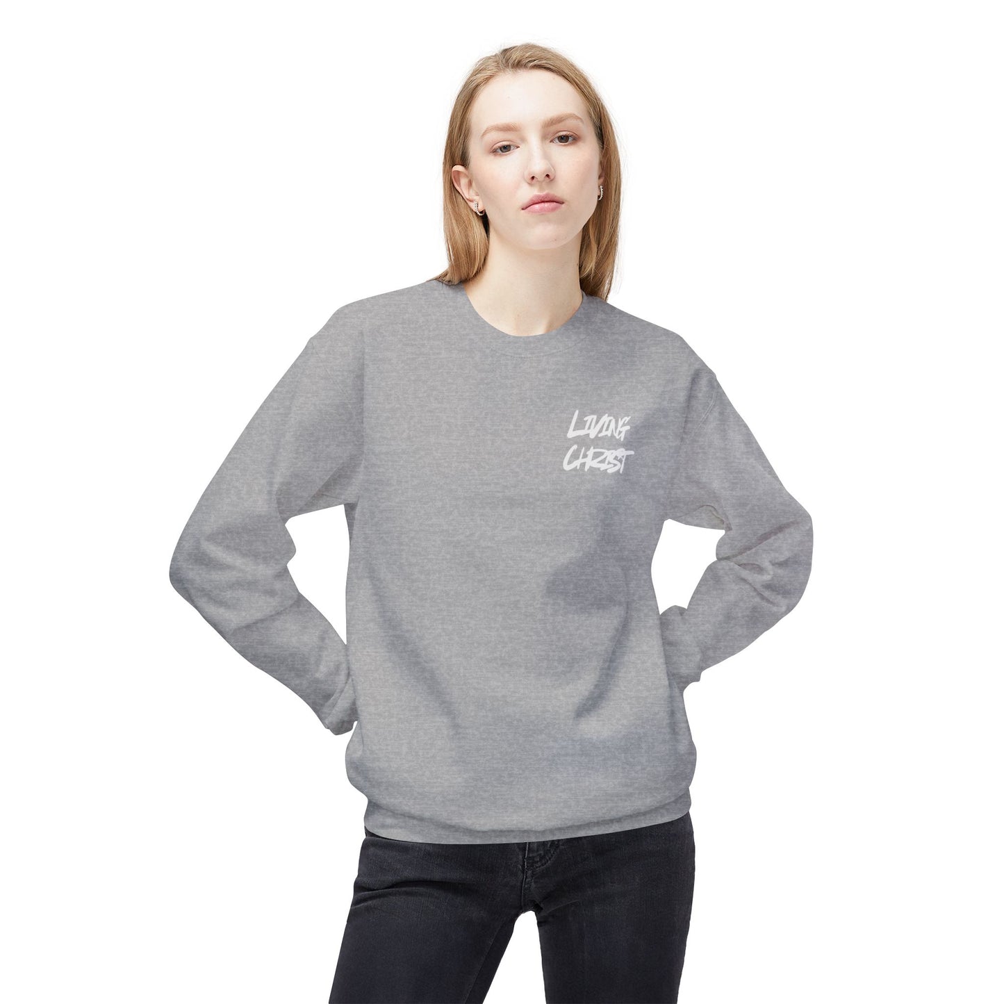 Living Christ Apparel Softstyle Fleece Crewneck Sweatshirt