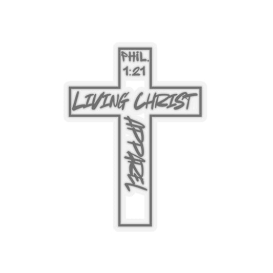 Living Christ Apparel Cross Logo Stickers