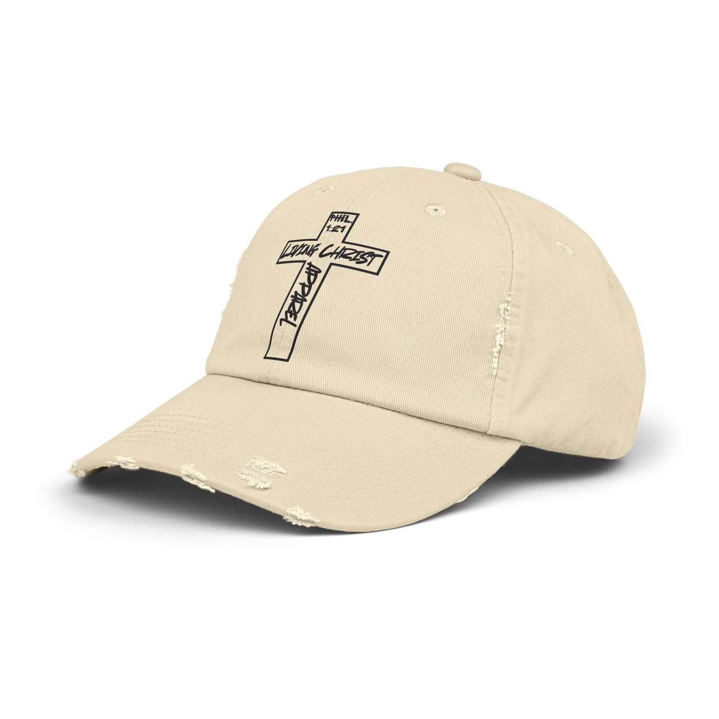 Living Christ Apparel Unisex Distressed Cap