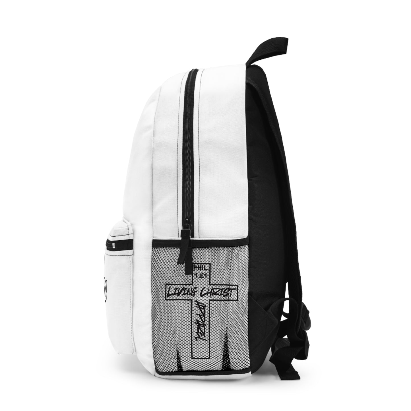 Living Christ Apparel Backpack (White)