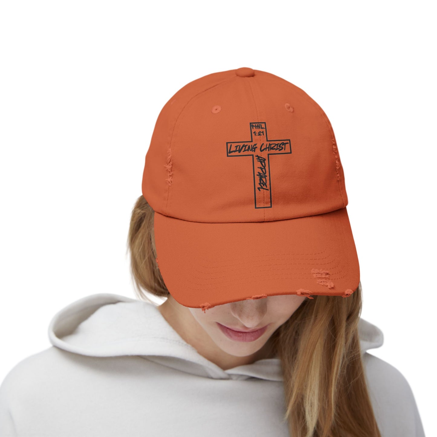 Living Christ Apparel Unisex Distressed Cap