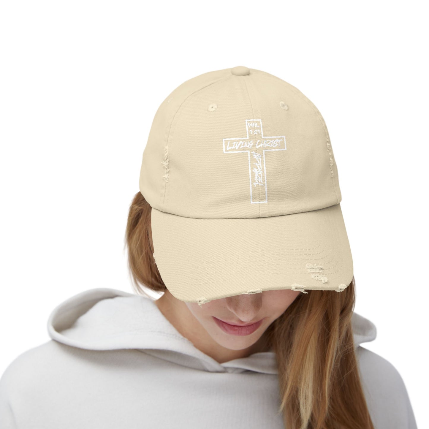 Living Christ Apparel Unisex Distressed Cap