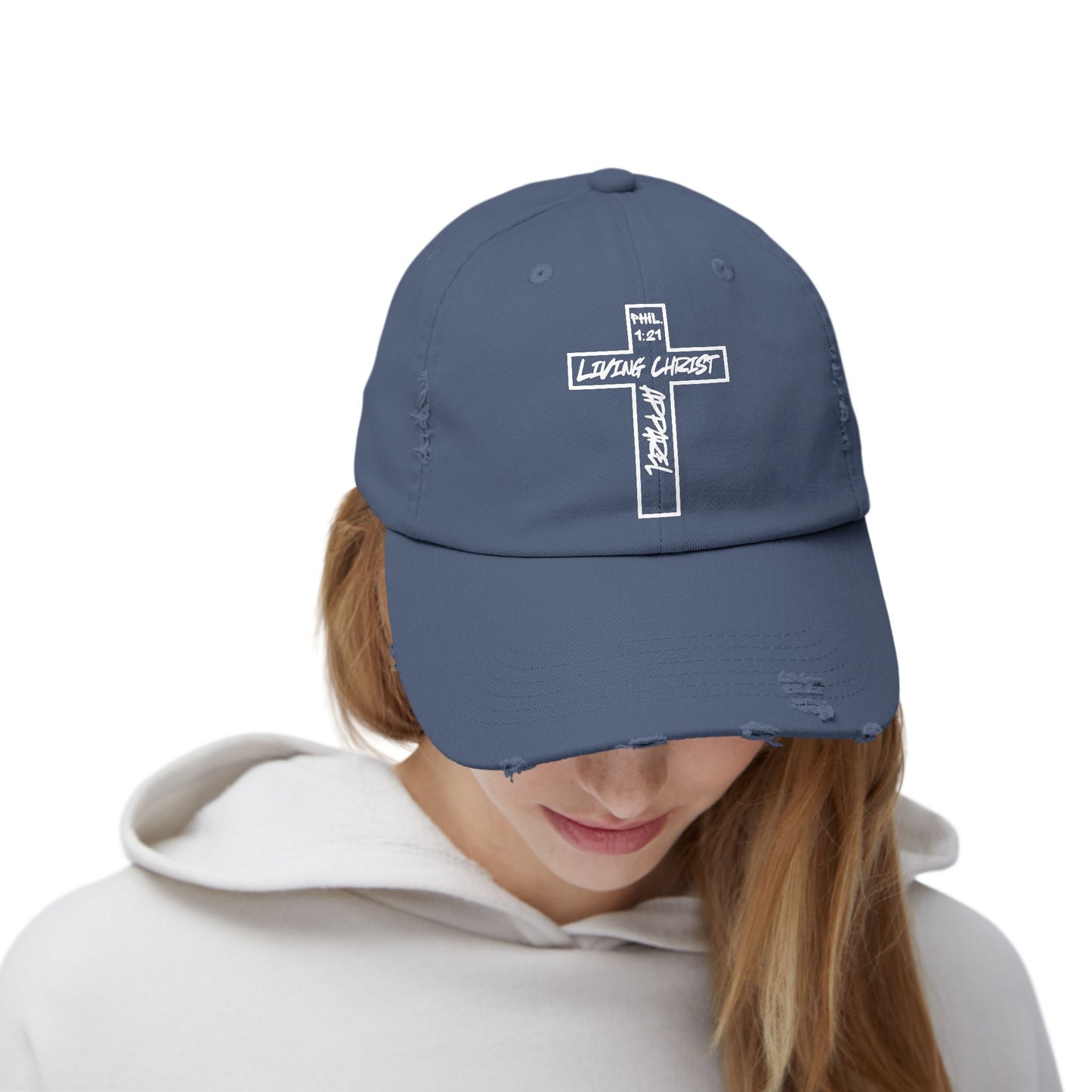 Living Christ Apparel Unisex Distressed Cap