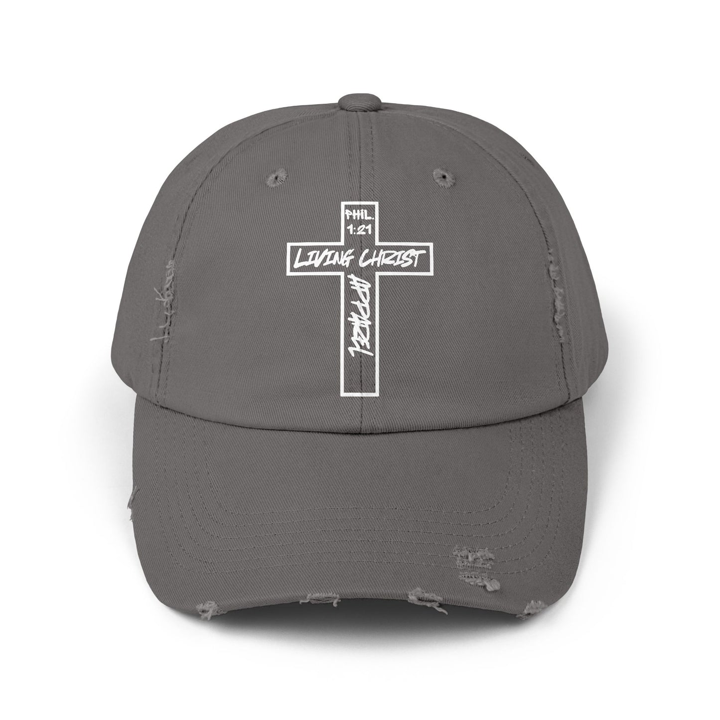 Living Christ Apparel Unisex Distressed Cap