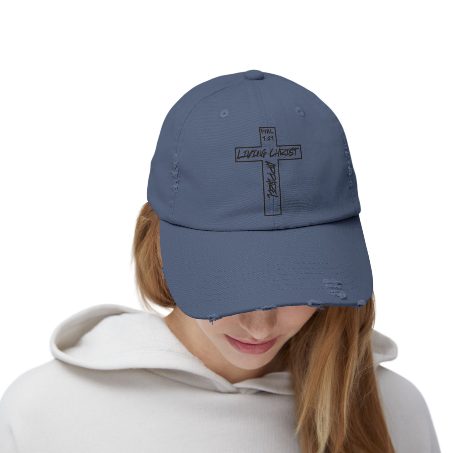 Living Christ Apparel Unisex Distressed Cap