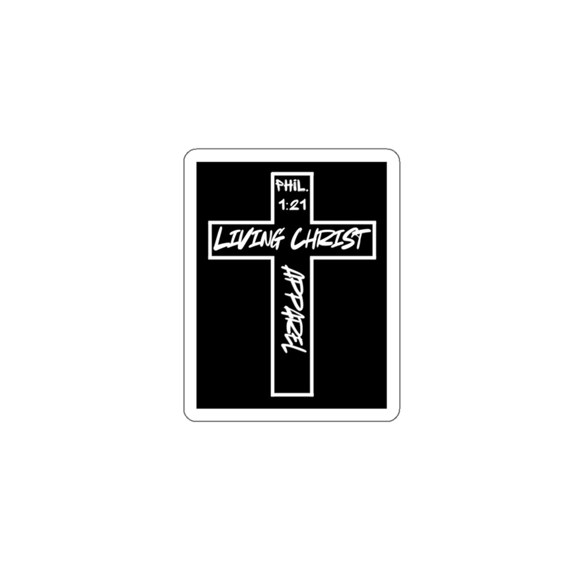 Living Christ Apparel Cross Logo Stickers