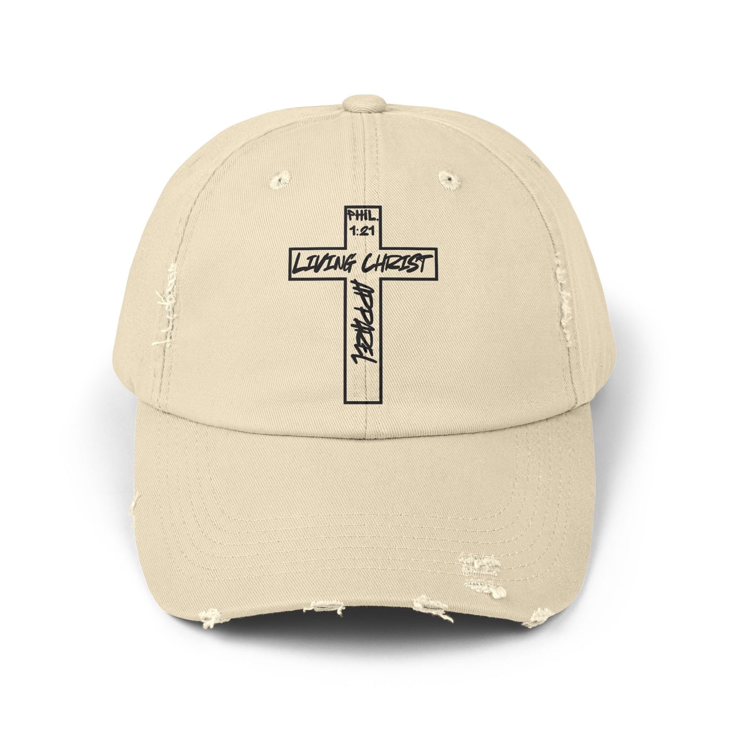 Living Christ Apparel Unisex Distressed Cap