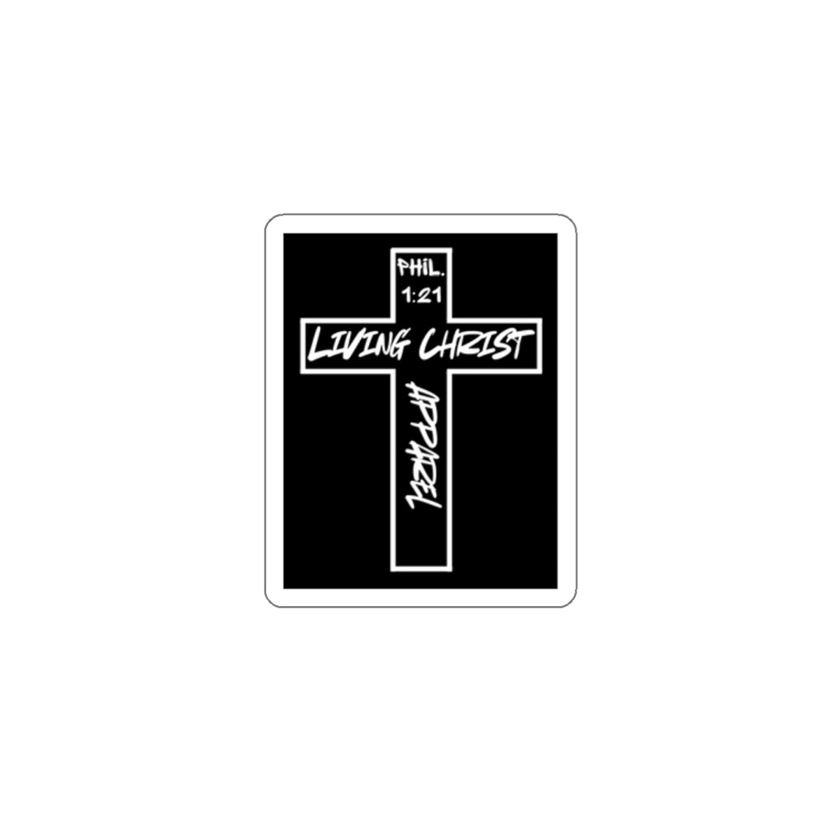 Living Christ Apparel Cross Logo Stickers