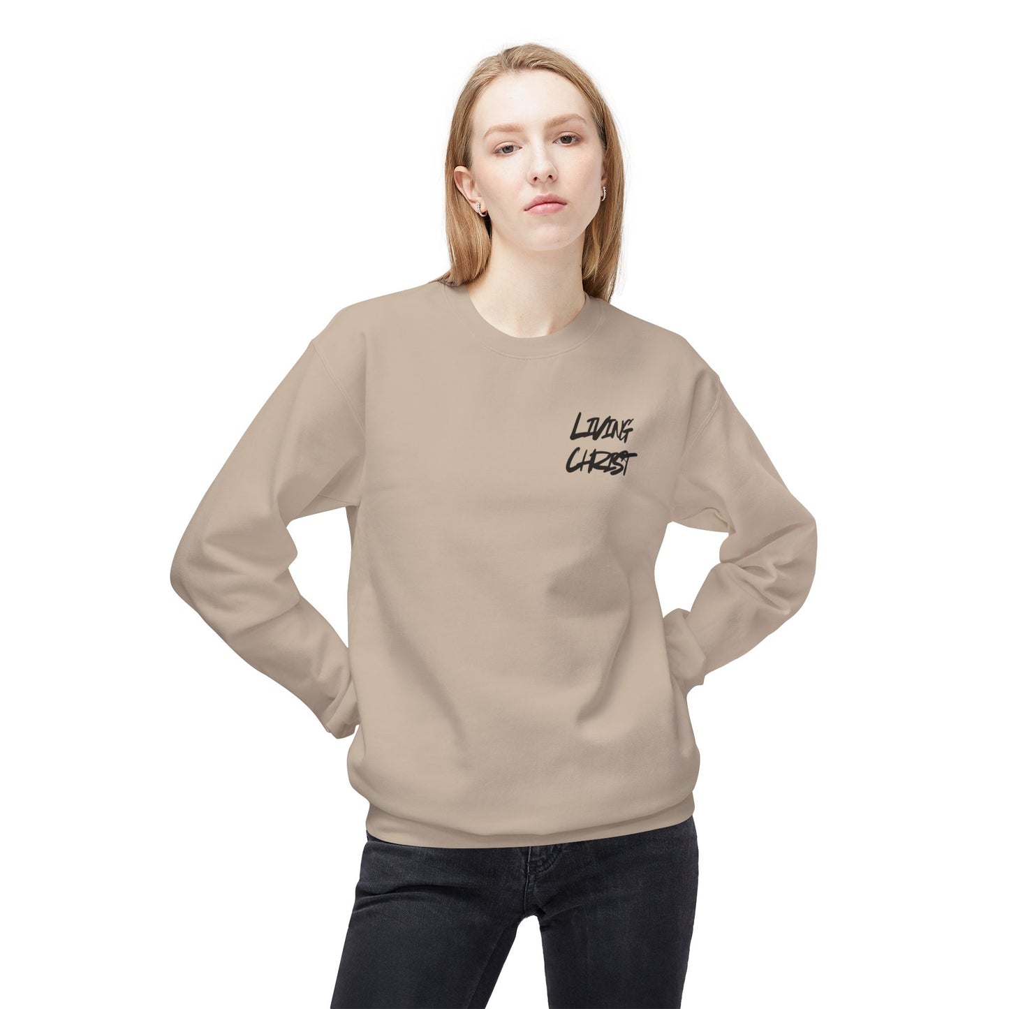 Living Christ Apparel Softstyle Fleece Crewneck Sweatshirt