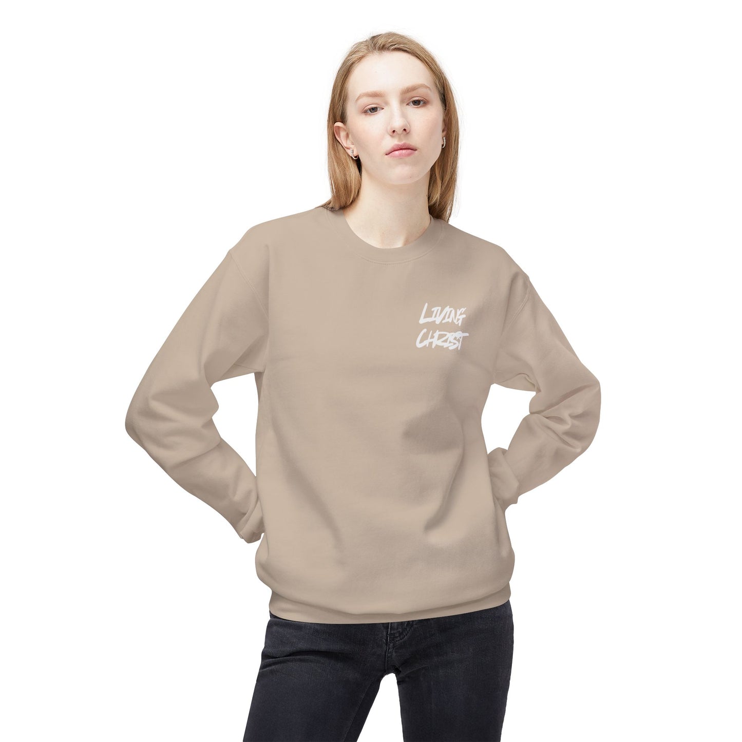 Living Christ Apparel Softstyle Fleece Crewneck Sweatshirt