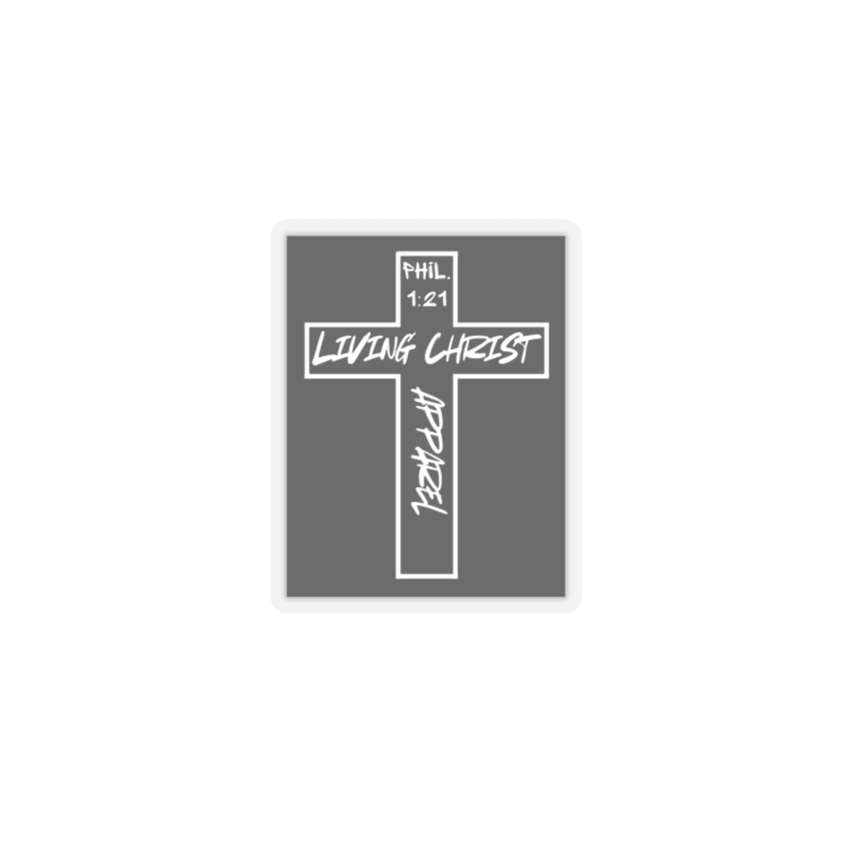 Living Christ Apparel Cross Logo Stickers