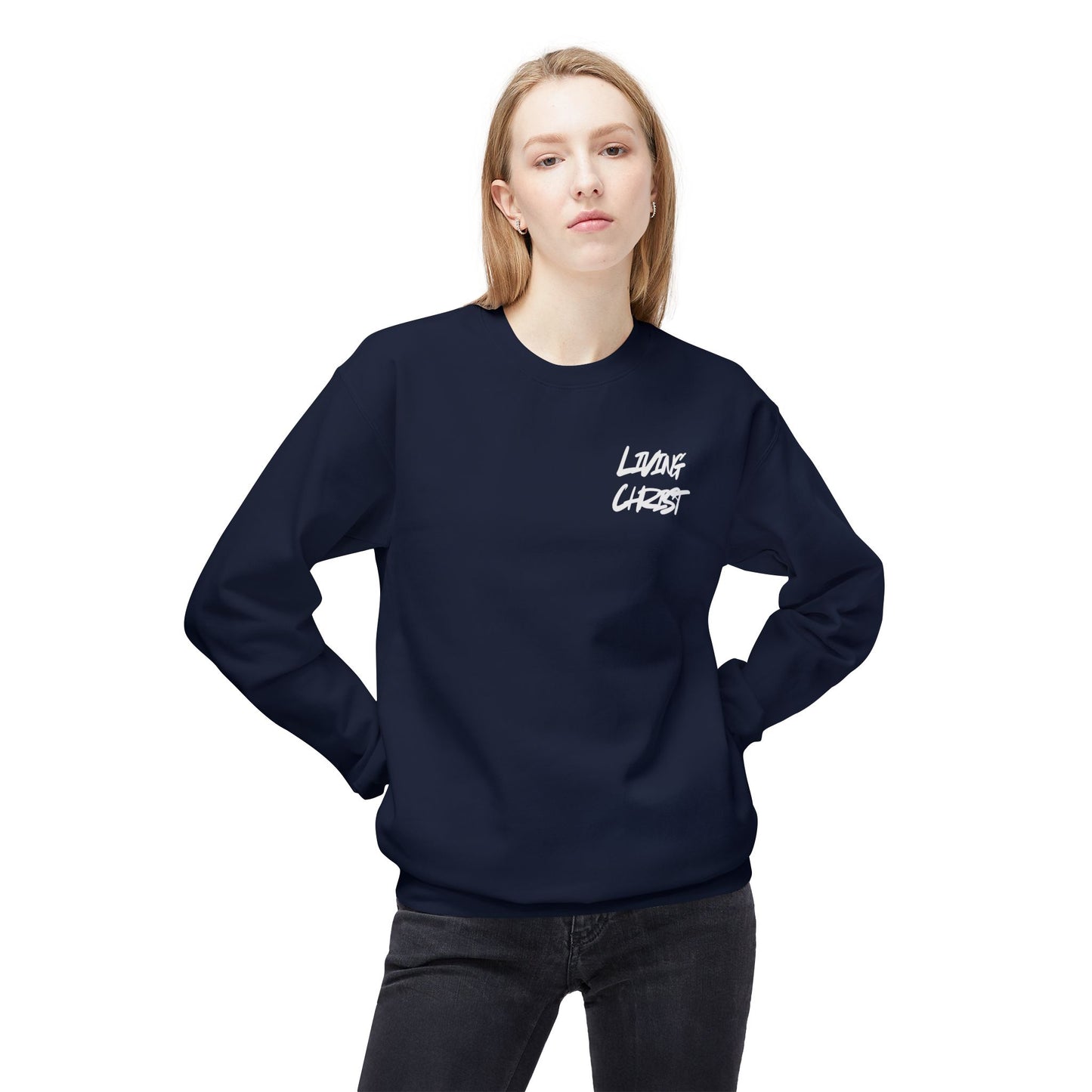 Living Christ Apparel Softstyle Fleece Crewneck Sweatshirt