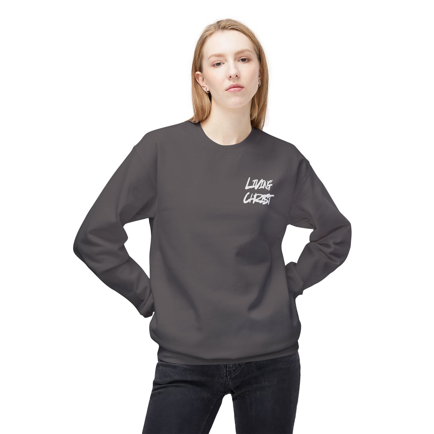 Living Christ Apparel Softstyle Fleece Crewneck Sweatshirt