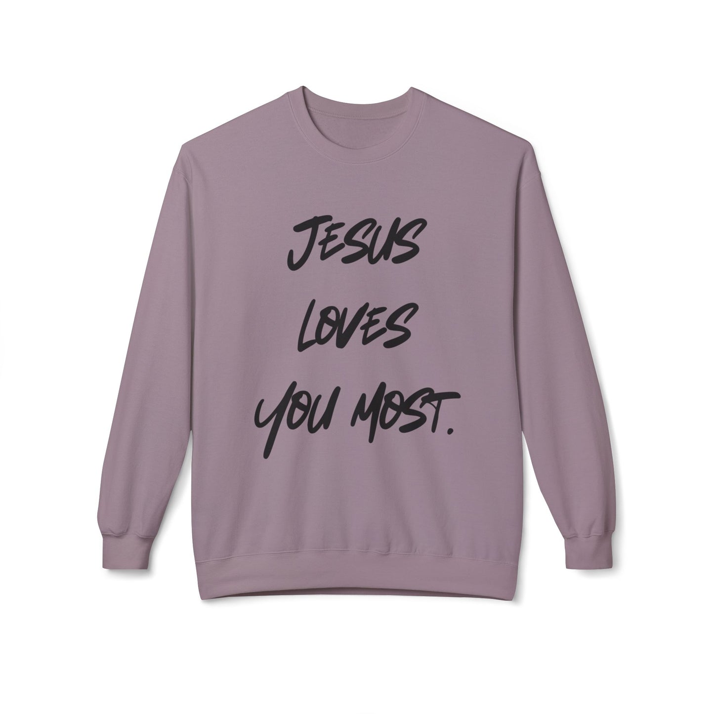 Jesus Loves You Most Living Christ Apparel Softstyle Fleece Crewneck Sweatshirt