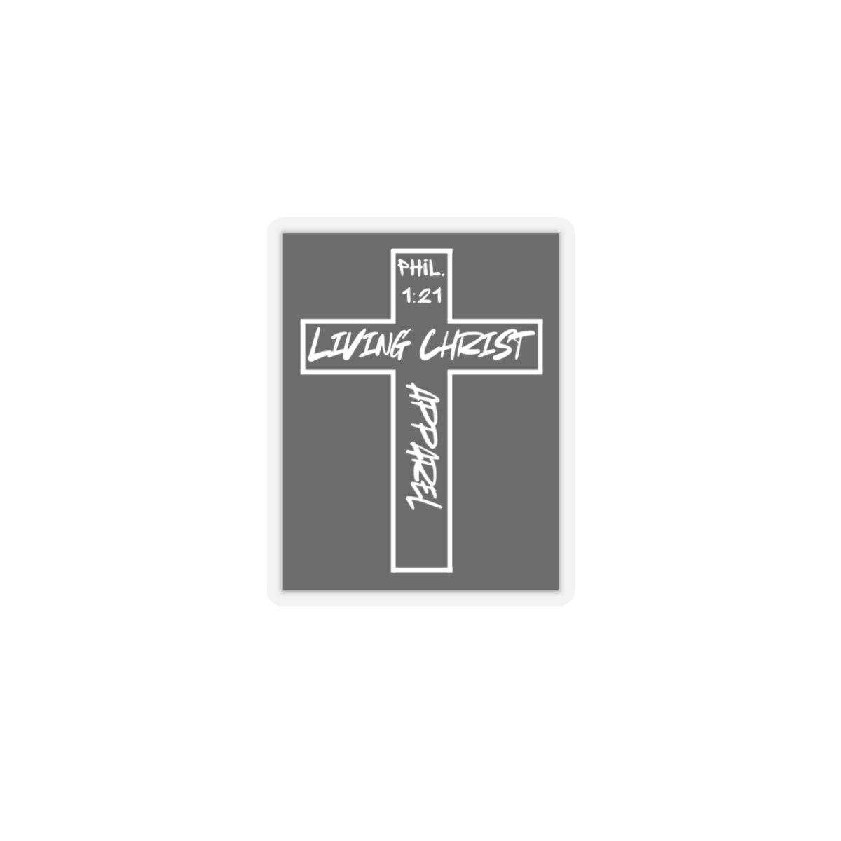 Living Christ Apparel Cross Logo Stickers