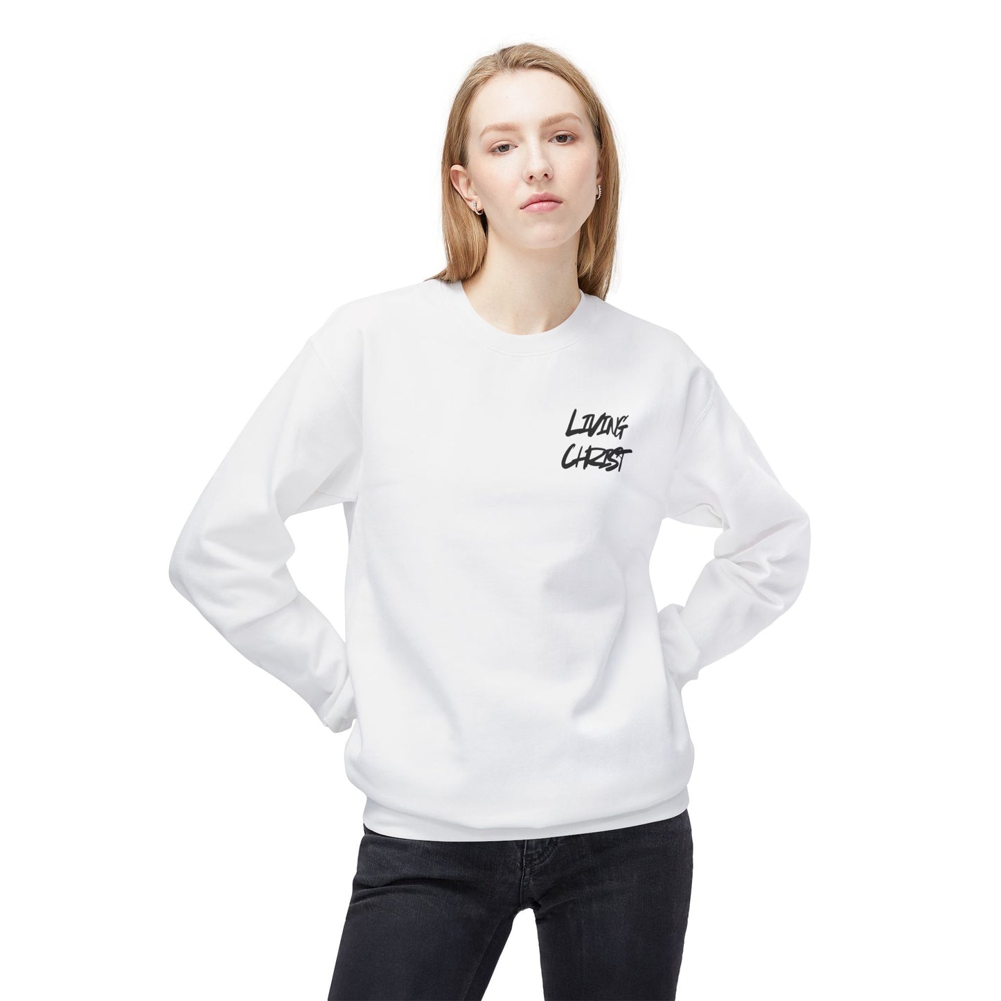 Living Christ Apparel Softstyle Fleece Crewneck Sweatshirt