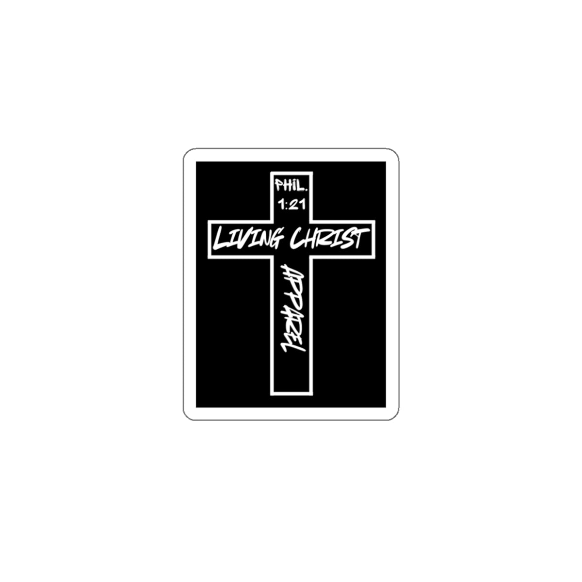 Living Christ Apparel Cross Logo Stickers