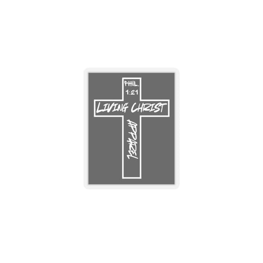 Living Christ Apparel Cross Logo Stickers