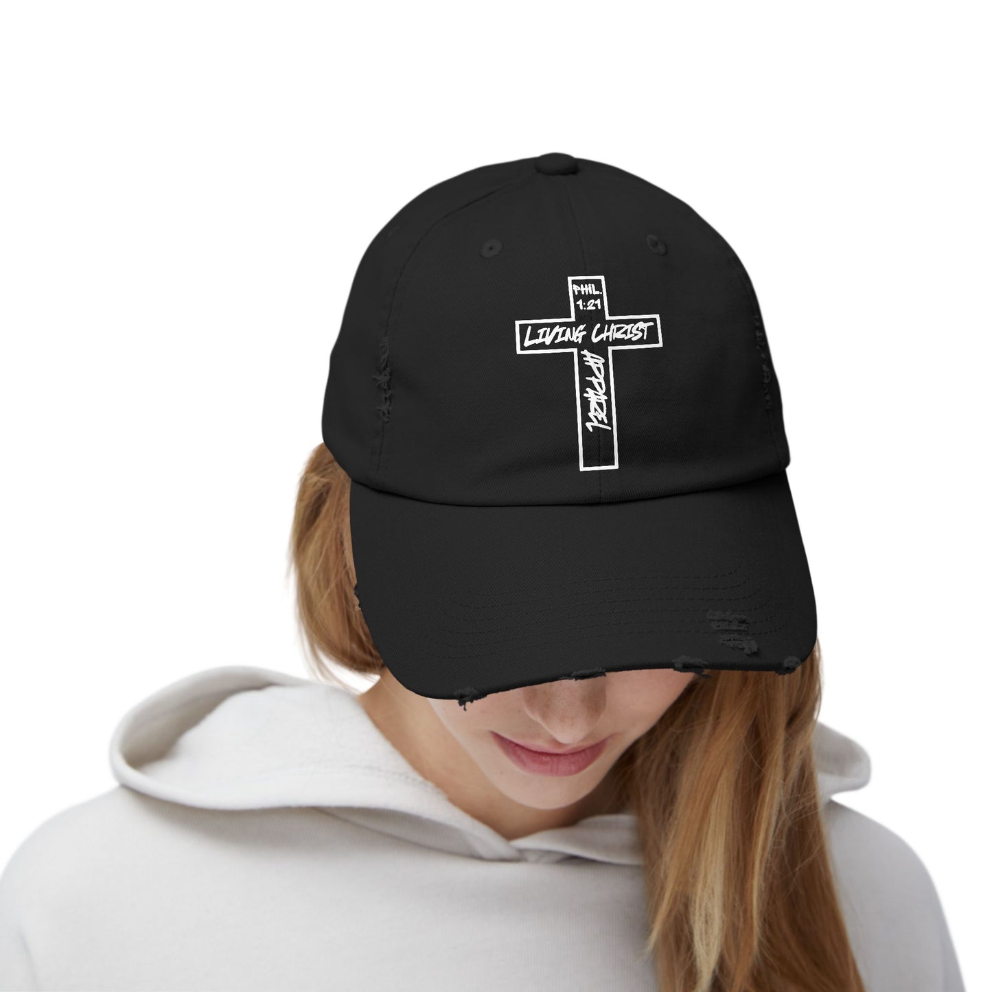 Living Christ Apparel Unisex Distressed Cap