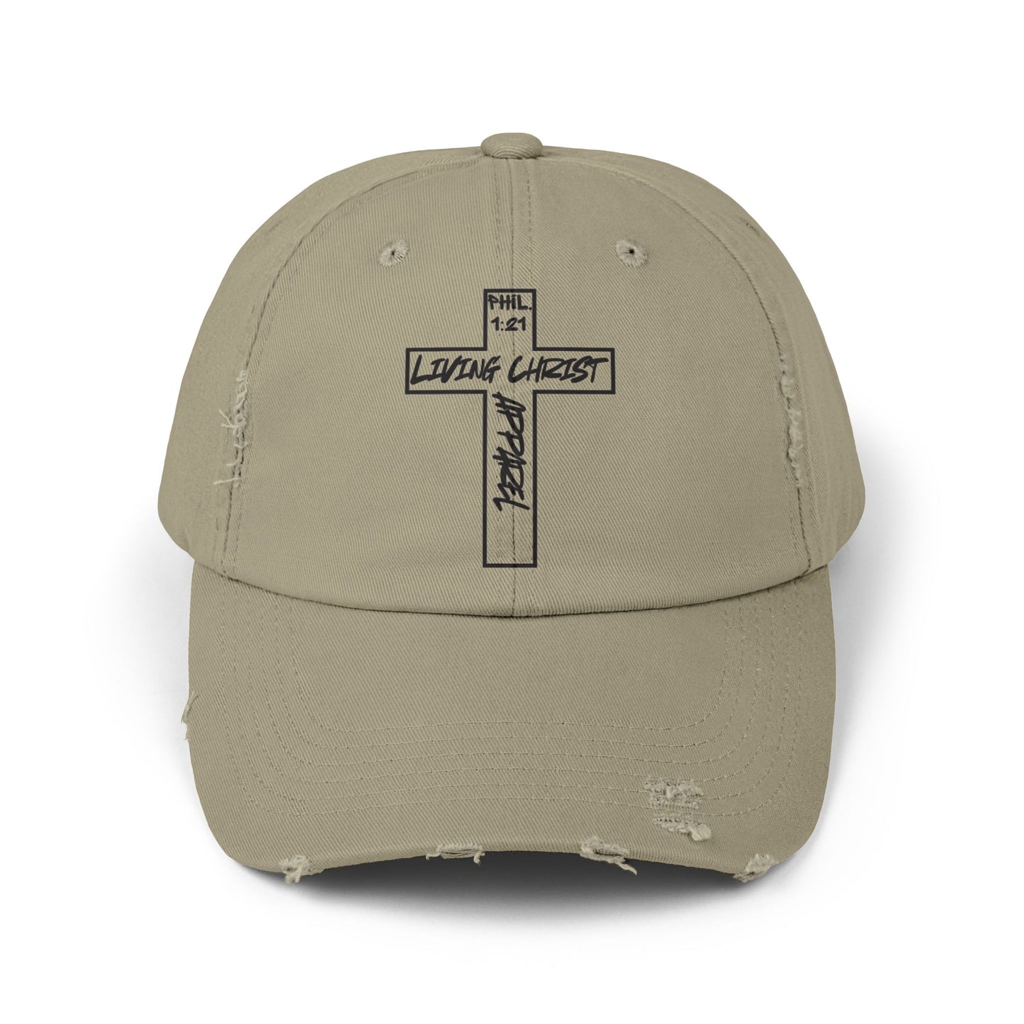 Living Christ Apparel Unisex Distressed Cap